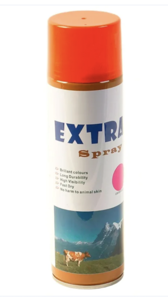 Чернила для маркировки животных, в аэрозоли EXTRA Spray, красный, 500 мл, КИТАЙ